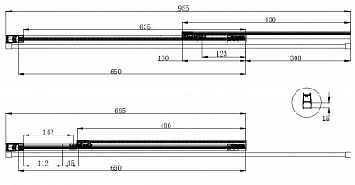 ДУШЕВАЯ ШТОРКА НА ВАННУ CEZARES ECO-O-VF-11 100/145-P-Cr