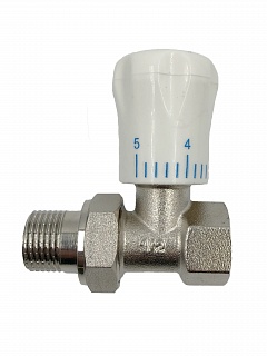 Клапан регулировочный 1/2  ПРЯМОЙ ВЕРХНИЙ радиаторный  VIENA    !!СУПЕР ЦЕНА!!