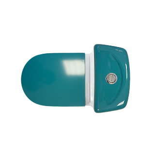 Унитаз-компакт "BESTComfort Бирюзовый " сиденье мультилифт (Самара) АКЦИЯ!