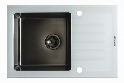 Кухонная мойка Seaman Eco Glass SMG-780W Gun (PVD)