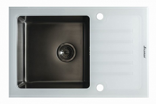 Кухонная мойка Seaman Eco Glass SMG-780W Gun (PVD)
