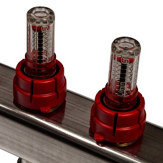 Коллектор 5-вых. нерж.ст. с расходомер. (SMS 0927 000005) STOUT