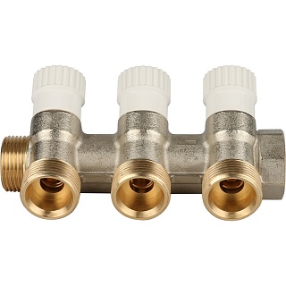 Коллектор распределительный  3/4", 3 отвода 3/4" EK (SMB 6851 343403) STOUT