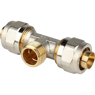 Тройник-переходник с наружной резьбой 20х1/2"х20 SFS-0011-001220 STOUT