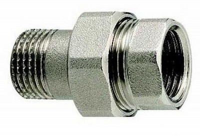Американка  1 1/2" г/ш ник. прямая уплотнение под гайкой по плоскости (10) SFT-0045-000112 STOUT