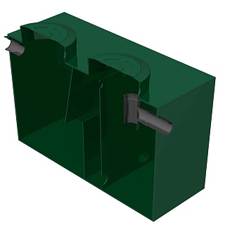 Жироуловитель Alta-M-OS 36-2400 (квадр.)(10л/c,2400л/пик) (3000х1500х1500)