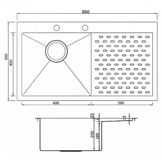 Кухонная мойка Seaman Eco Marino SMV-860PR