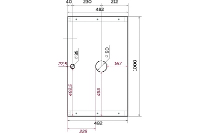 Столешница 100 "GRUNGE LOFT-100" подвесная Дуб Намибия  1 Марка 