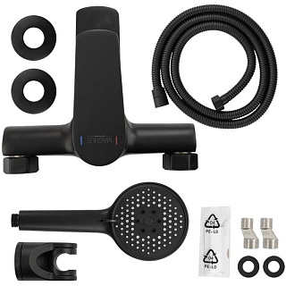 MAGNUS Смеситель д/ванны, ЧЕРНЫЙ код: 8710