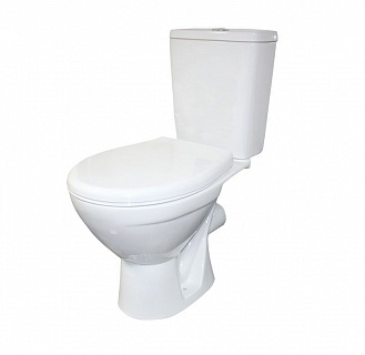 Унитаз-комп "Соло" белый гориз.вып. сид.ПП (КСФ) 