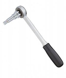 Ключ ступенчатый шестигранный с трещеткой 1/2, 3/4, 1"  (для "американок")