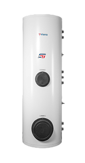 Бойлер Viena ST 300D (напольный, нерж. сталь 316, 2 змеевика 30+39Квт, фланец для прочистки)