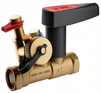 Клапан запорный Ballorex BASIC р/р Ду20 Py25, Kvs4,65 со сливным краном BROEN (594764)