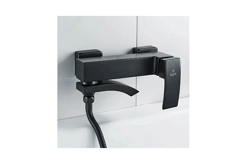 Смеситель д/ванны к/н  ROSE черный R1552H