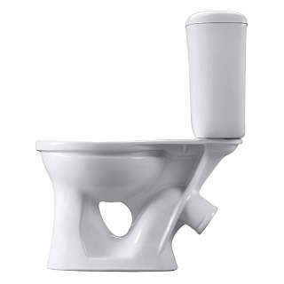 Унитаз-комп "Виктория" тарельчатый белый  с арм., сид., креп (Воротынск) 