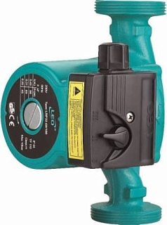 Насос циркул. LRP 25-80/180, с гайками, G1", Qmax=7.2м3/ч, Hmax=7.1м, Tmax=110°C, LEO