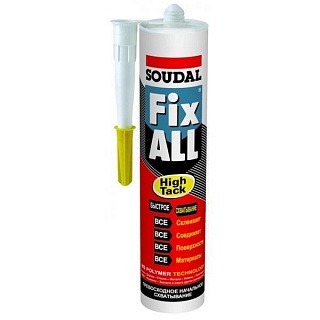 Клей герметик "SOUDAL" Фикс Алл HIGH TACK 290мл.(12) (119129)