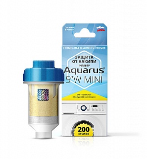 Фильтр от накипи AQUARUS 5'' W mini 3/4" ресурс 8 000 л до 6 атм 