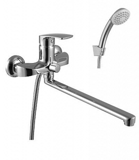 Смеситель д/ванны "PLUS SHAPE" (1751С) 35 мм. моно плоск.излив 300мм дивертор керамич LEMARK снят с производства!! ВЫГОДА!!