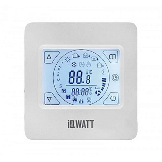Терморегулятор прогр. IQ Thermostat TS с сенсор.дисплей (слон. кость)