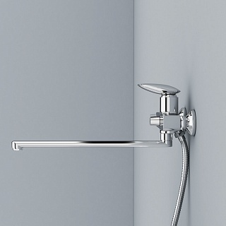 Смеситель для ванны с длинным изливом, Stone, IDDIS, STOSB00i10WA