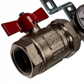 Коллектор 4-вых. нерж.ст. с расходомер. (SMS 0907 000004) STOUT