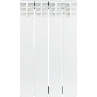 Радиатор бимет. Space 4 сек. 500 (186 Вт) STOUT (SRB-0310-050004)  ВЫГОДА