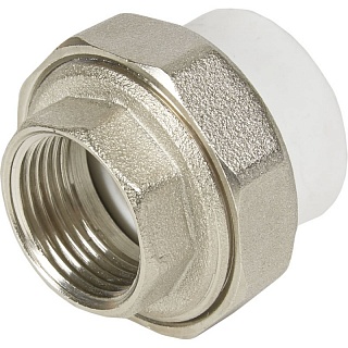 Разборное соед.50*2"вн.рез. белый (4/16) ПРО АКВА (РА20023)