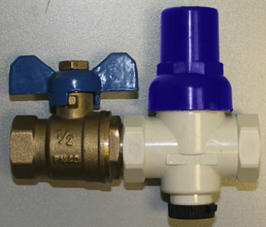 Редуктор давления с краном и фильтром КФРД-15