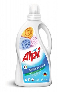 Средство жидкое конц. д/стирки ALPI color gel (флак.1,5л) цветных вещей ВЫГОДА