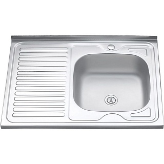 Мойка нерж накладная  MELANA 60*80 правая 0,8/180 007tR
