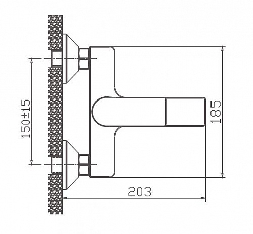 Смеситель д/ванны к/н Haiba HB60505