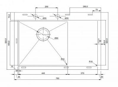 Мойка кухонная Seaman Eco Marino SMB-7852RSK