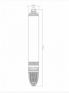 Насос погр."Водомёт ПРОФ"  55/50 ок (4") (кабель 20 м) (d 1") (5550)