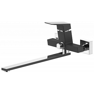 Смеситель д/ванны GRANO черный/хром d35  длинный излив  35L35Р ARGO 43493/35781 ВЫГОДА!!