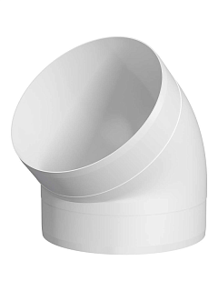 Колено круглое 15ККП 45гр.,D150 (пластик) (12)