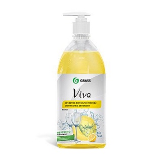 Средство д/мытья посуды VIVA 1л Grass