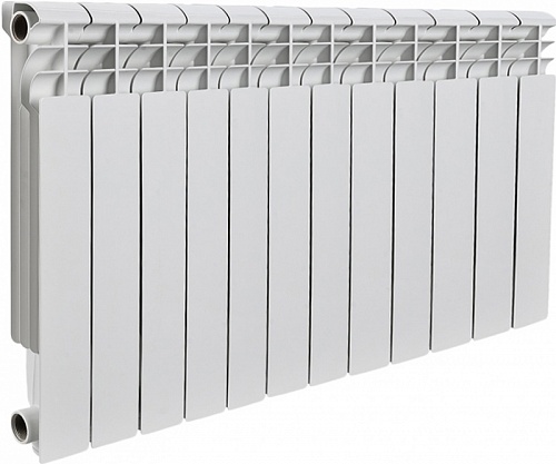 Радиатор бимет. Rommer Profi BM350 13 сек (RAL9016)  