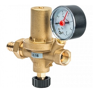 Подпиточный клапан 1/2 ALOMD(0,3-4 бар) с маном., лат. колпачек (10004890) Watts