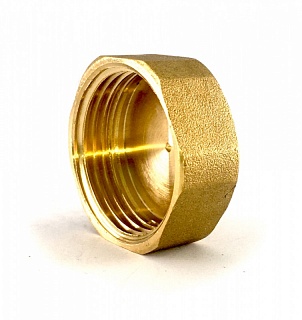 Заглушка 1/2" на трубу, гайка,  латунь  VIEIR GMF3 (600)  