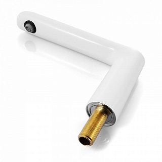 Смеситель для ванны на 4 отверстия, белый/хром, Calipso, IDDIS, CALSB42i07