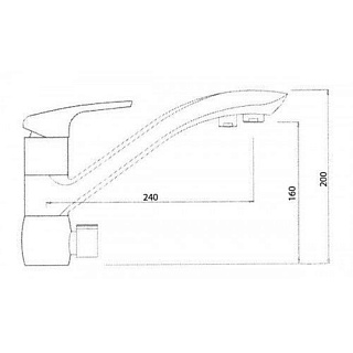 Смес д/кухни Kaiser Venus под фильтр (песочный мрамор) (39066-4) АКЦИЯ