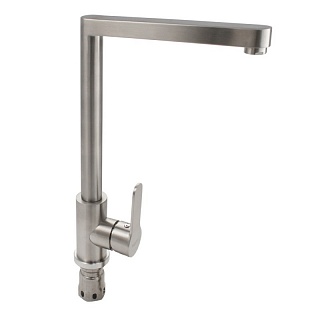 MAGNUS Смеситель д/кухни, Г-образный излив нерж. ст. марка 304, код: 9105