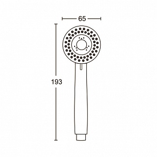 Лейка д/душа ARGO Церих пласт. хром. ЛД-22  