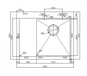 Мойка кухонная Seaman Eco Marino SMB-6352LSK