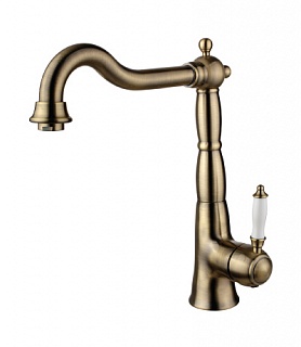 Смеситель д/кухни "VILLA" (4805B) бронза повор.излив LEMARK 