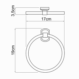 Держатель полотенец К-3060 WasserKRAFT