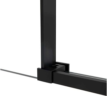 Дверь для душа VINCEA Slim Soft 1,2 м черный/прозрачное 6мм Easy Clean VDS-1SS120CLB