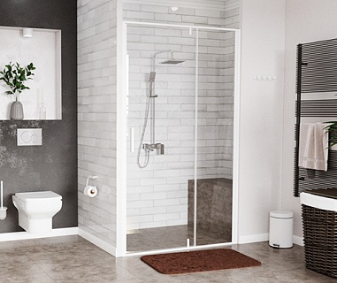 Дверь для душа WasserKraft Neime 0,9х2,0 распашная , стекло 6мм WasserSchutz  19P04