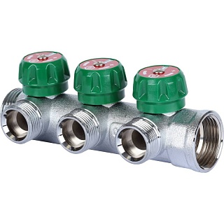 Коллектор распределительный 1", 3 отвода 3/4"ЕК (SMB 6850-013403) STOUT